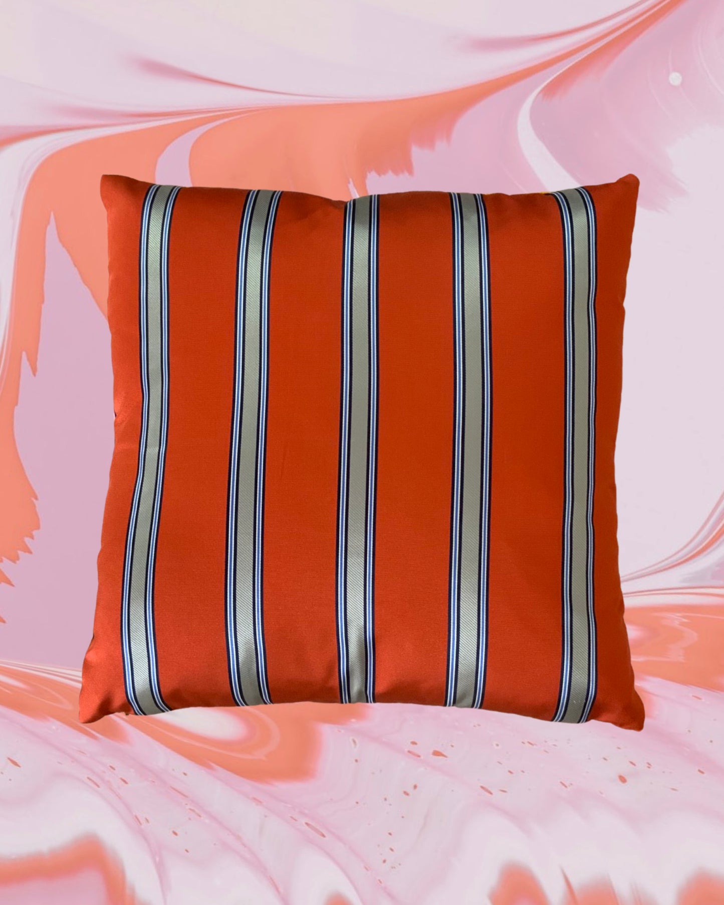 Rhubarb & Custard Cushion - Medium